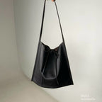 Real Leather Tied Long Shoulder Bag