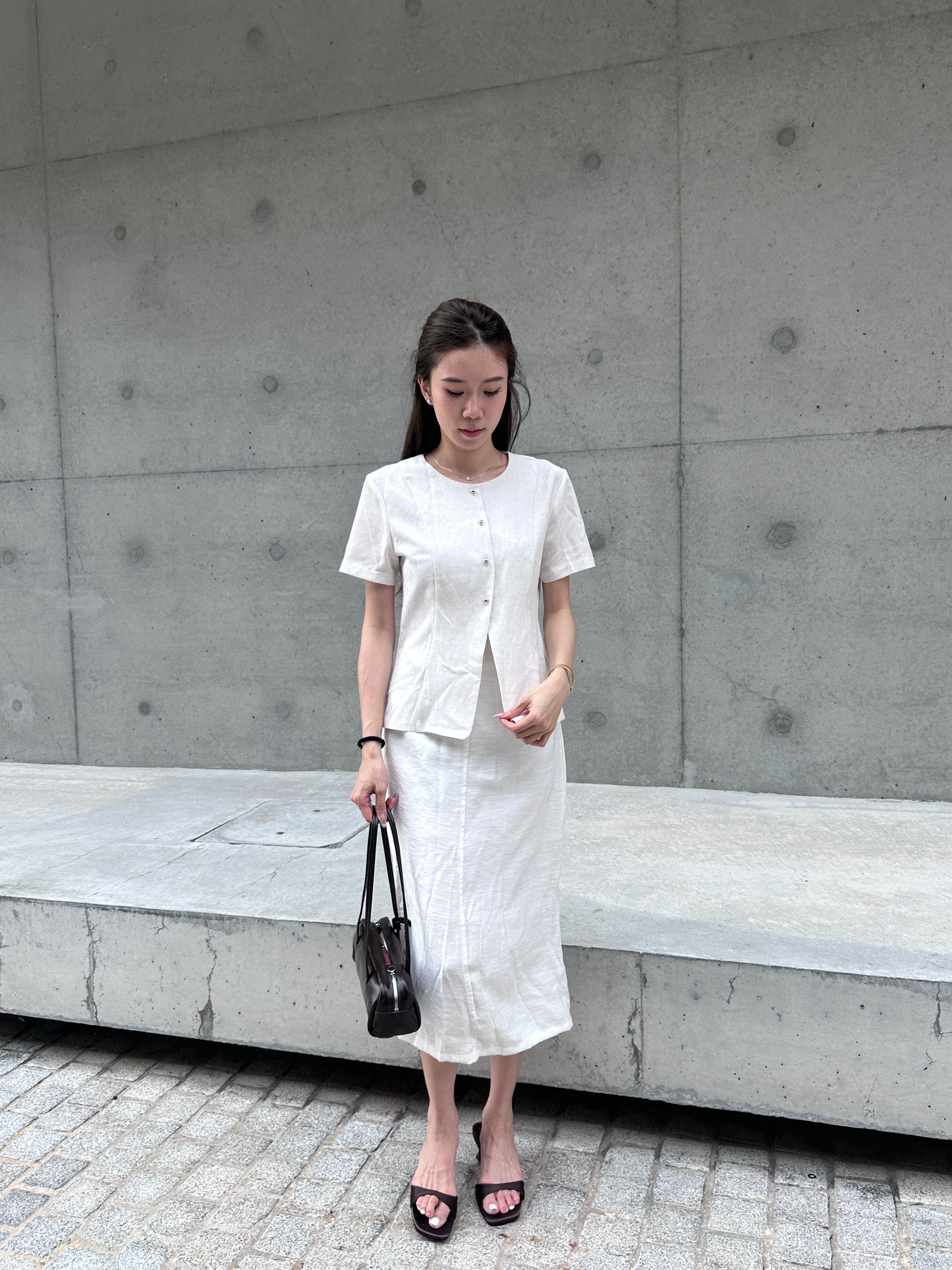 Slim Cut Chiffon Top