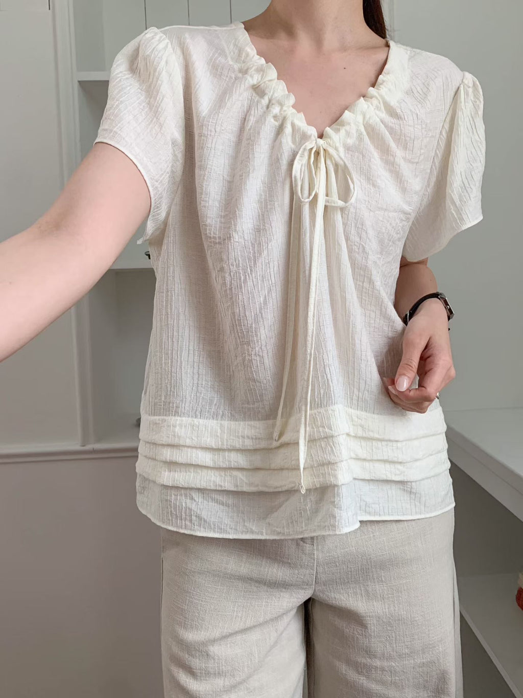 Tied Both Ways Shirt Top