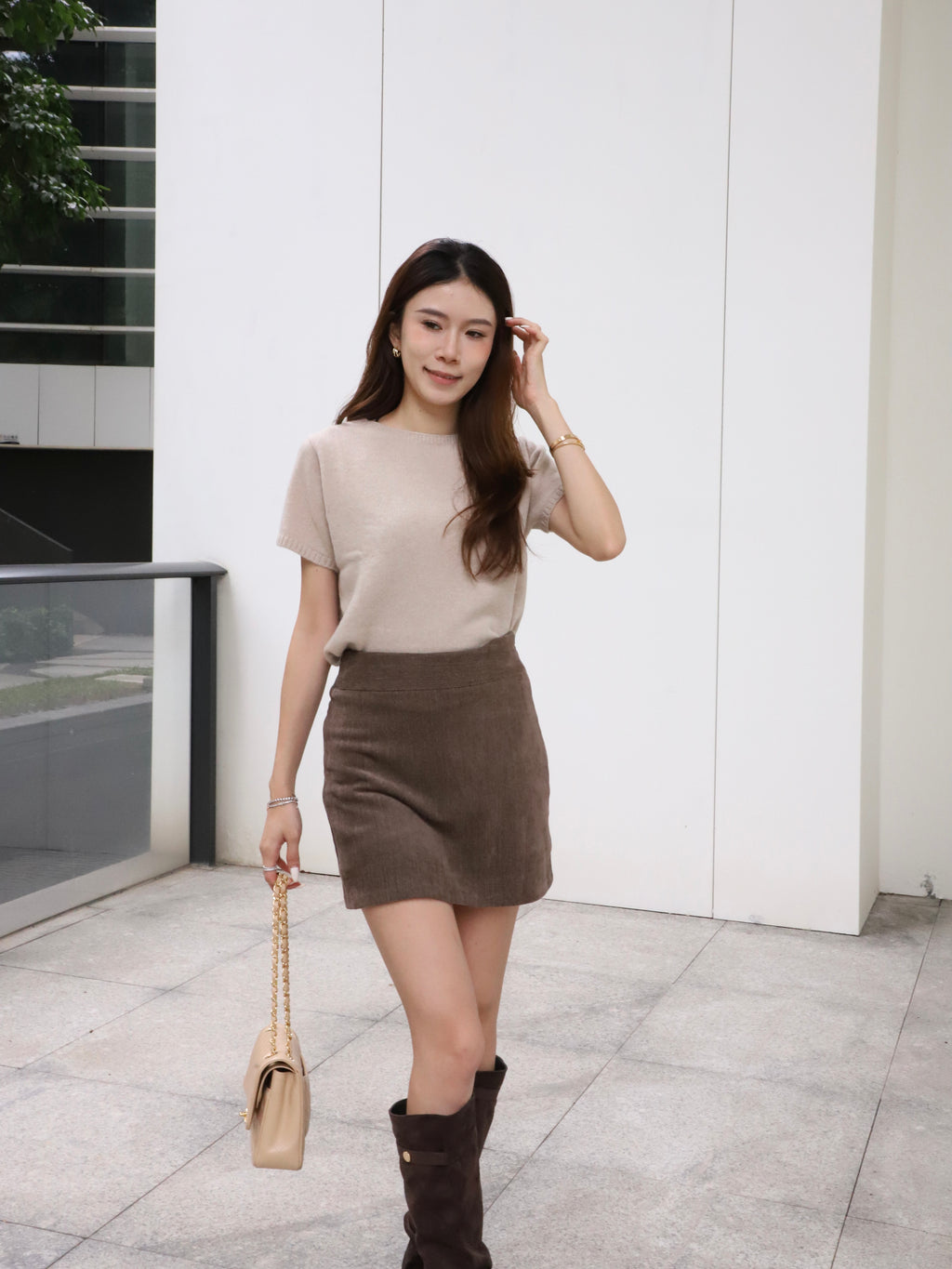 Velvet Skirt Shorts