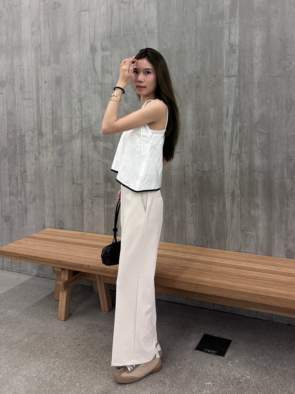 Flexible Tied Chiffon Pants