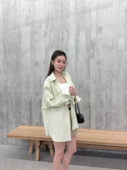 Striped Shirt with White Layer