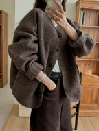 Round Neck Loose Jacket