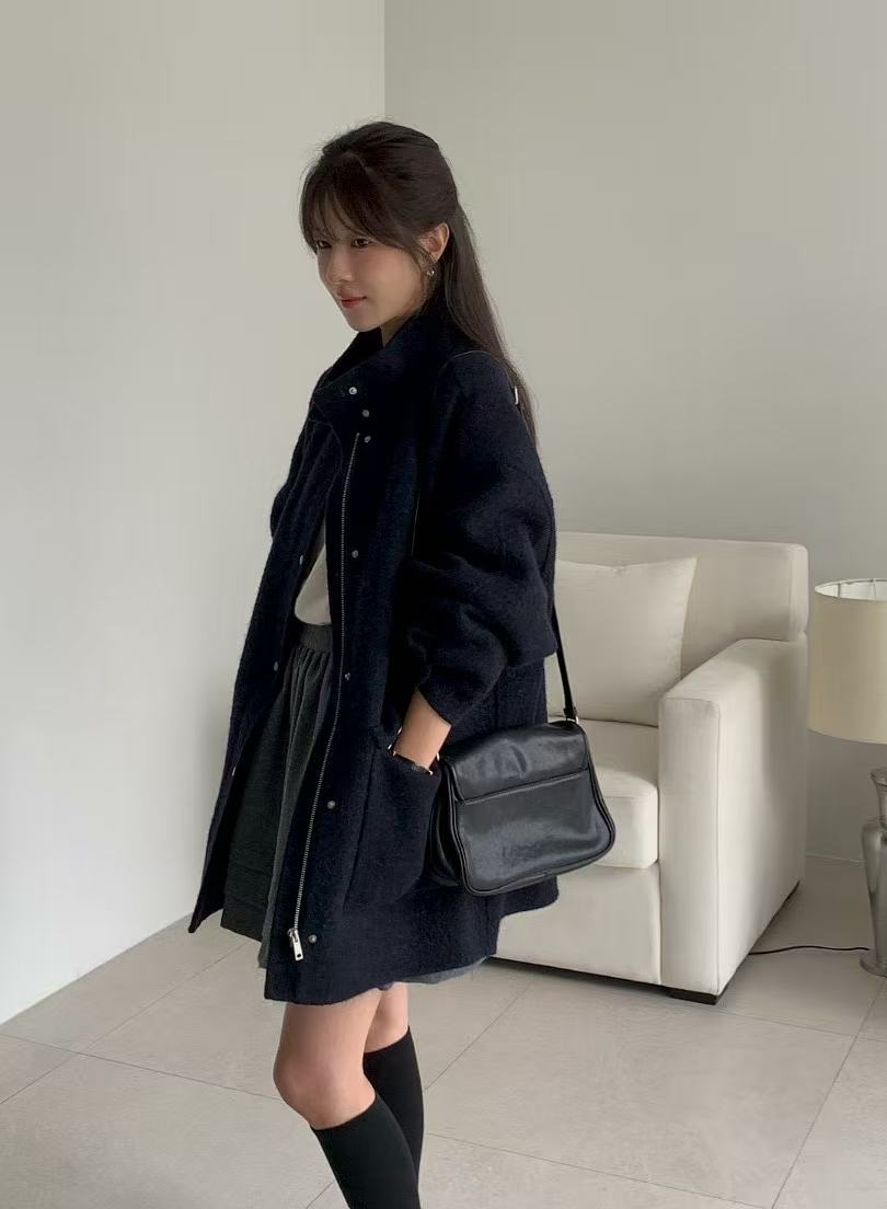 Stand Collar Loose Coat