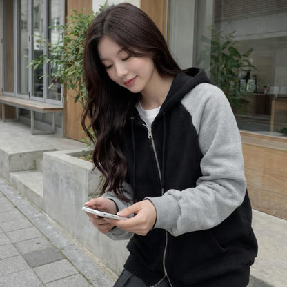 Mix Sleeves Colour Hoodie