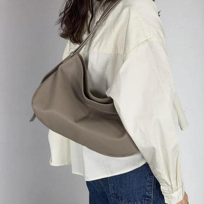 Real Leather Dumpling Bag