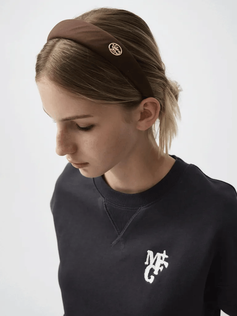 MARITHE FRANCOIS GIRBAUD - CIRCLE LOGO SATIN HAIR BAND [5 colors]