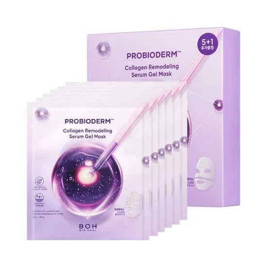 【買5送1】速救鬆弛下垂毛孔～BIOHEAL BOH Probioderm Collagen Remodeling Serum Gel Mask