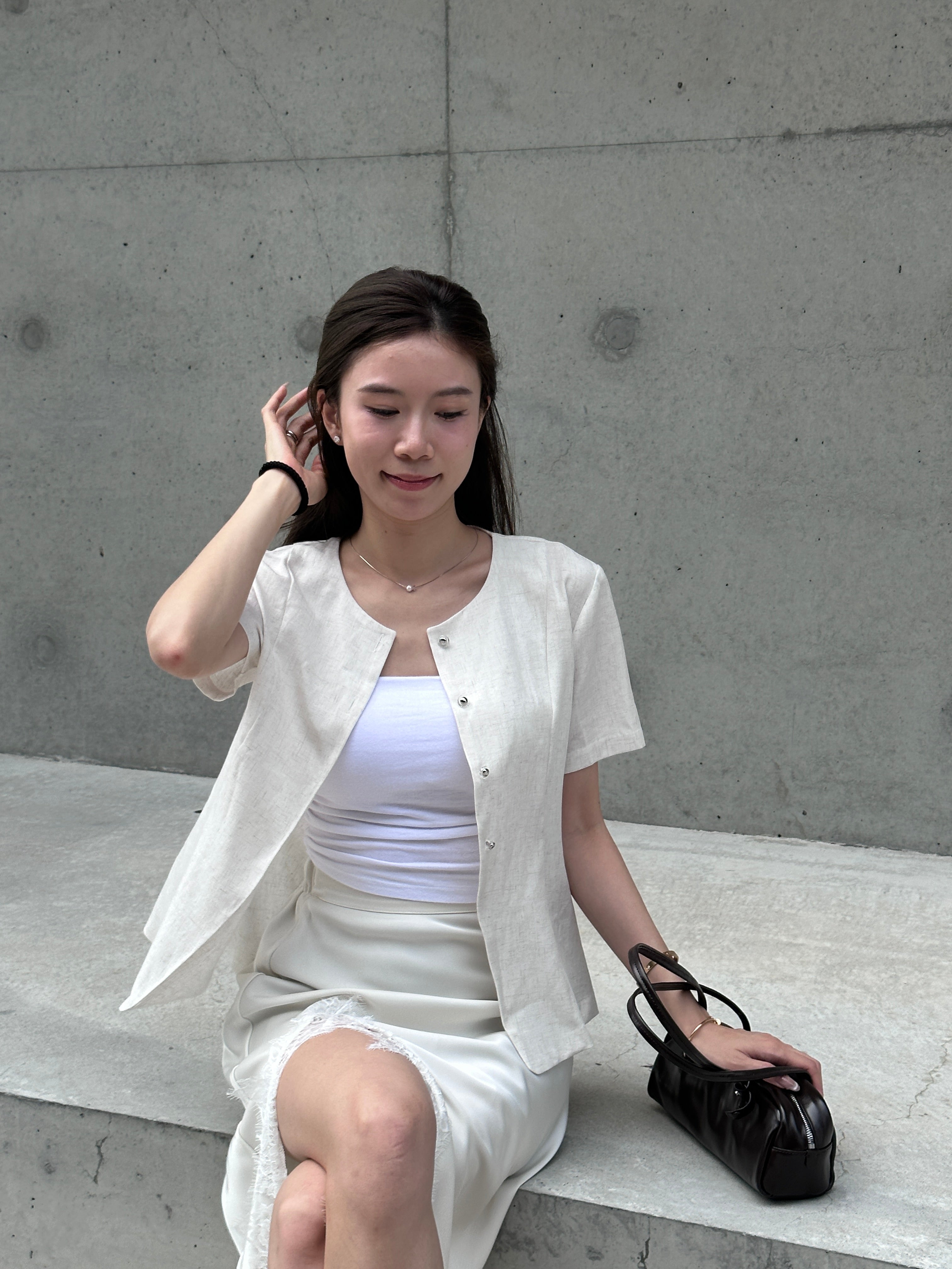 Slim Cut Chiffon Top