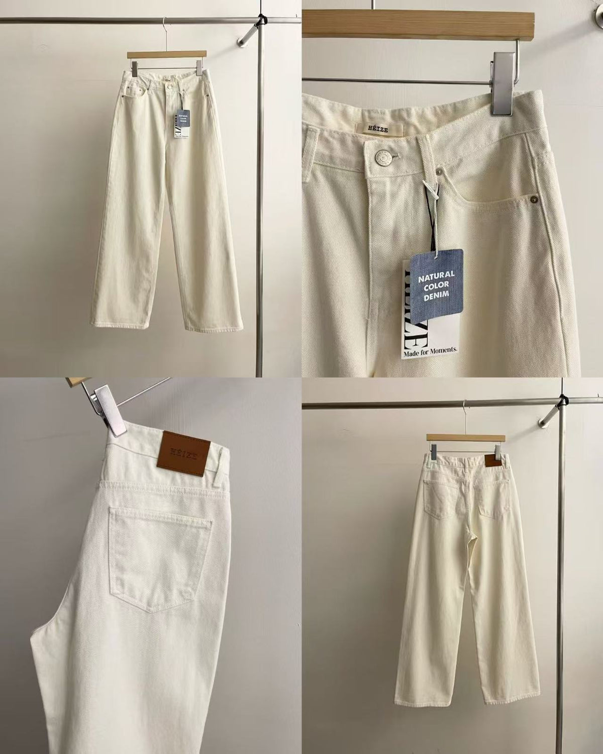 Off White Straight Jeans