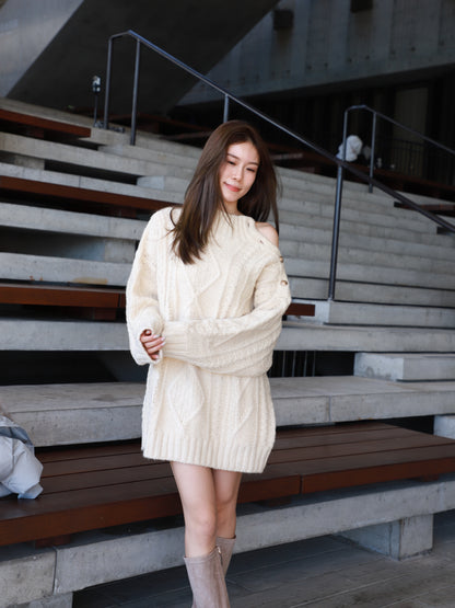 Big Button Oversized Sweater