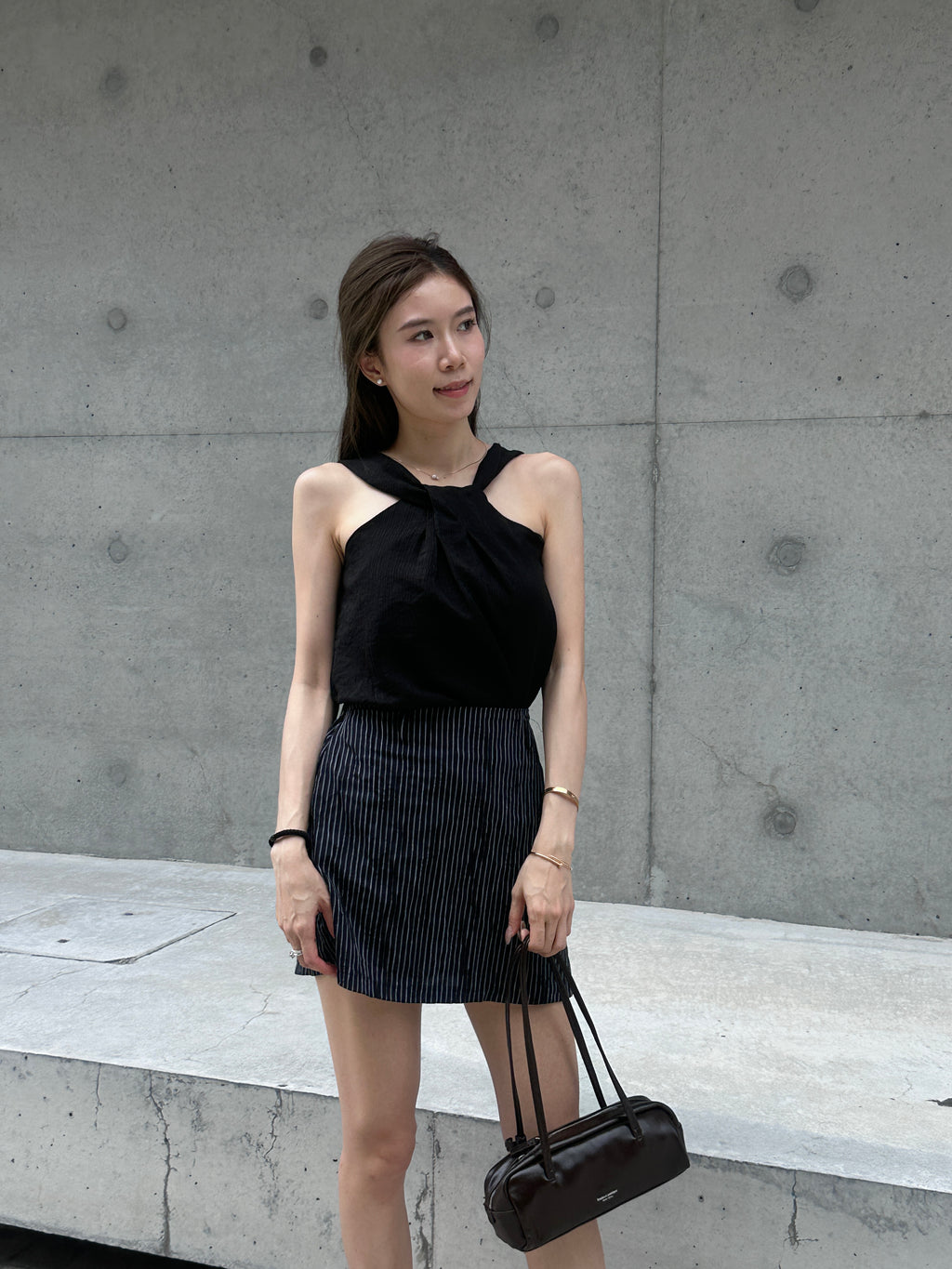 Striped Linen Skirt