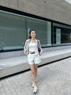 Cropped Striped Shirt