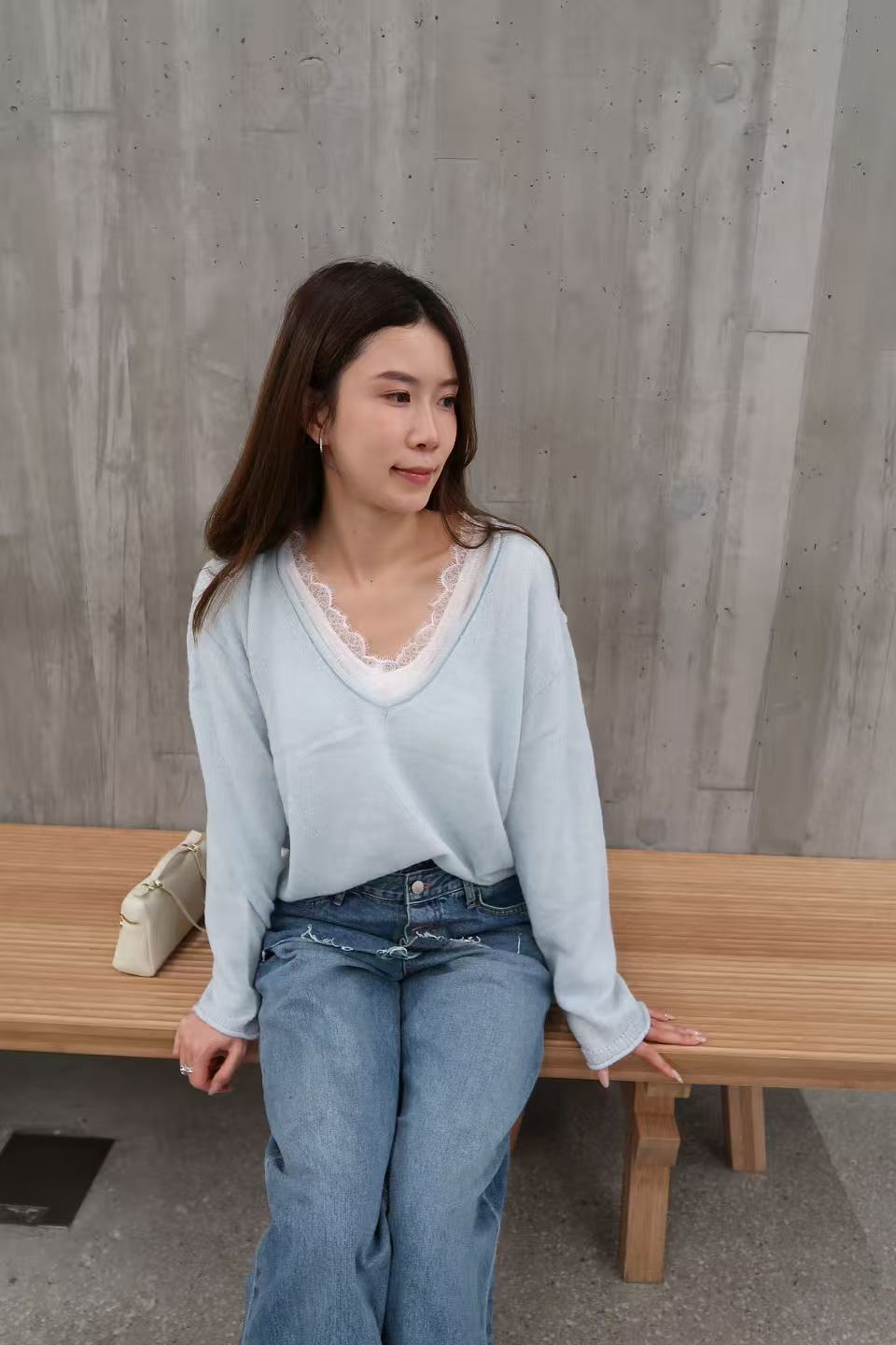 Loose V Neck Top