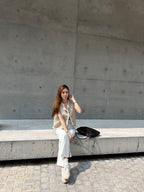 Lace Outlined Chiffon Vest