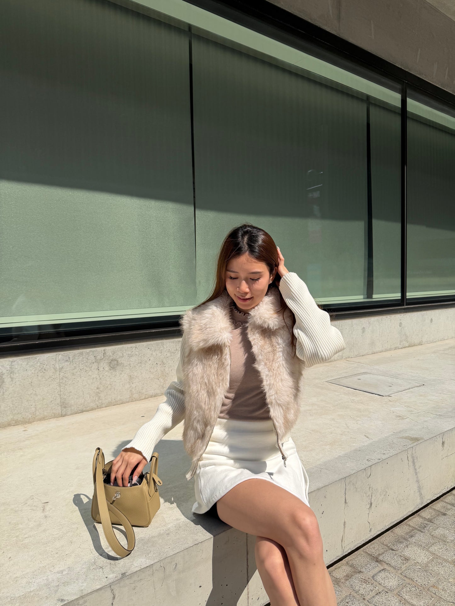 Fluffy Fur Jacket (removable sleeves)