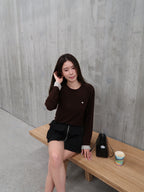 Cotton Thin Lined Long Sleeves Top