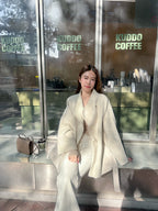 Doubled Wool Mid Length Jacket