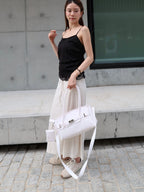 Dotted Cotton Maxi Dress
