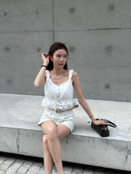 Whole Lace Tied Tank Top