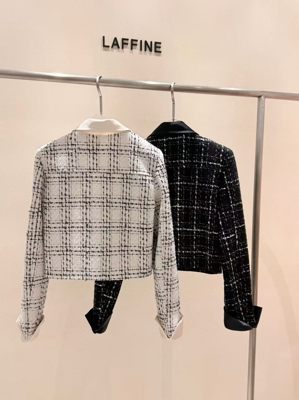 Tweed Silk Sleeves Jacket