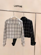 Tweed Silk Sleeves Jacket