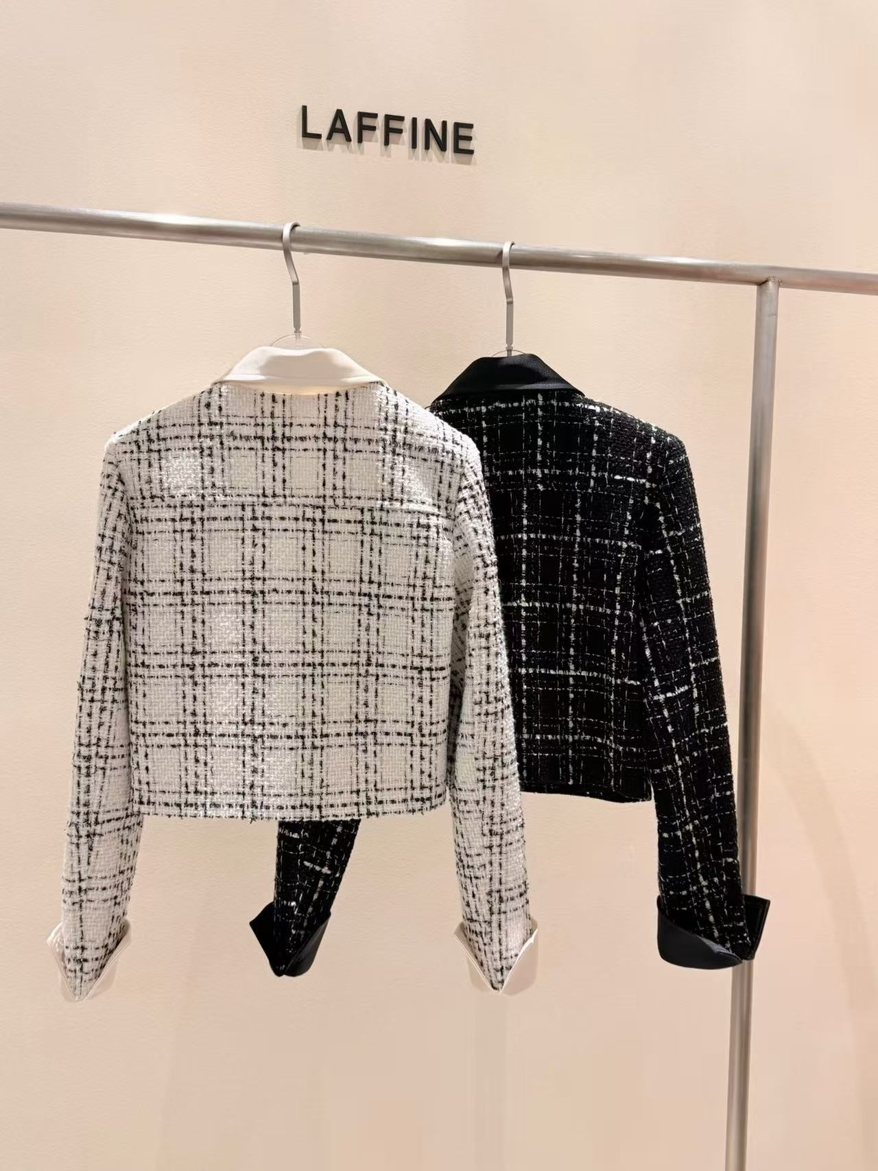 Tweed Silk Sleeves Jacket