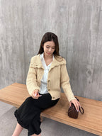 Big Neck Knitted Jacket