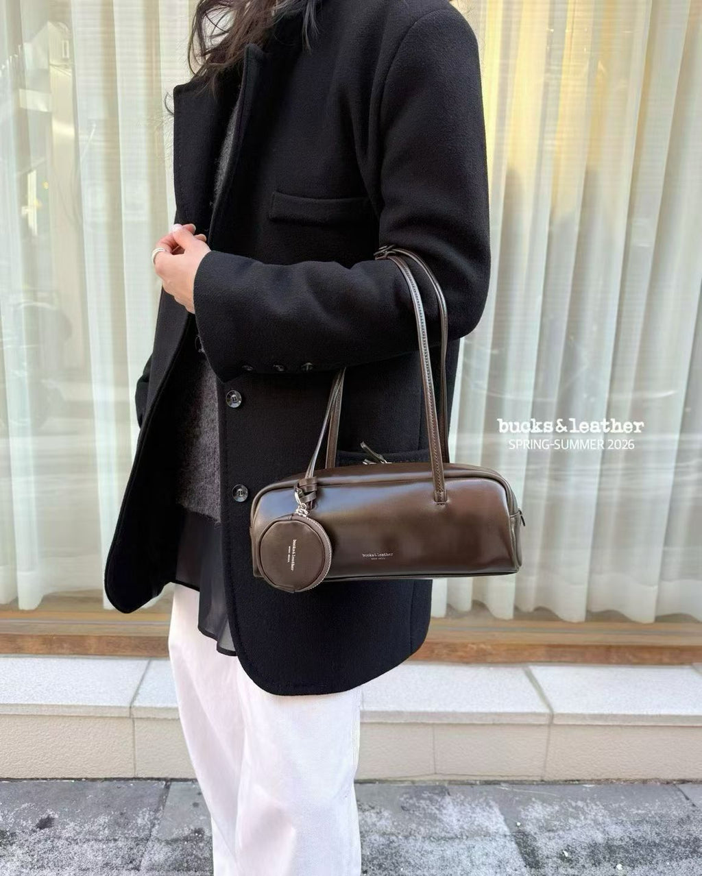 Real Leather Box Bag 亮面牛皮小號 26SS