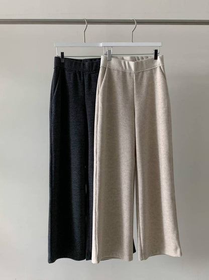 Knitted Wide Leg Pants