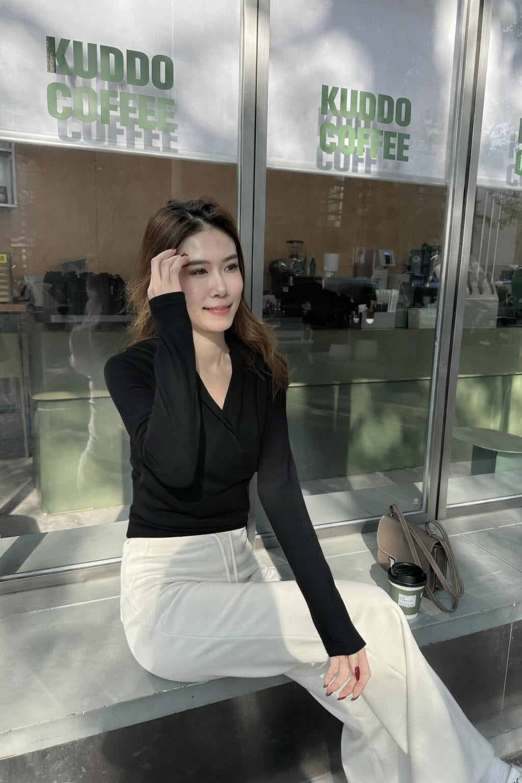 Left Zipped Hooded Sweatshirt