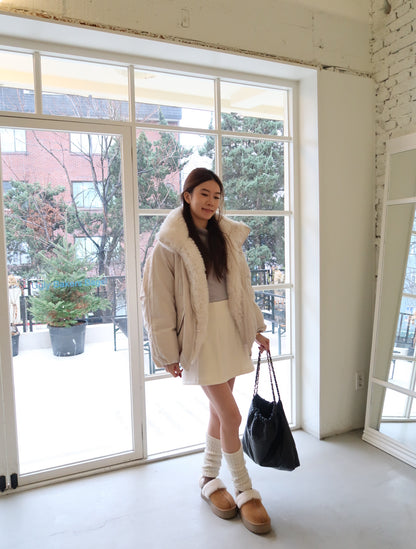 Fluffy All the way Oversized Jacket