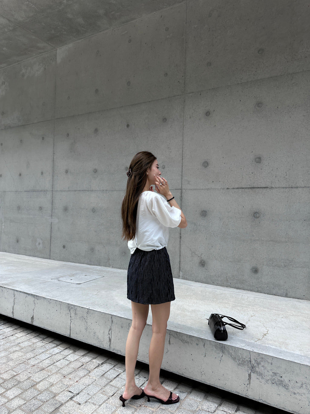 Striped Linen Skirt