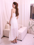 Off Shoulder Lace Maxi Dress