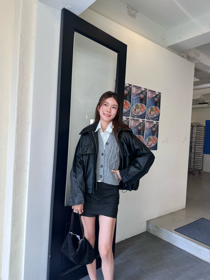 Leather Big Jacket