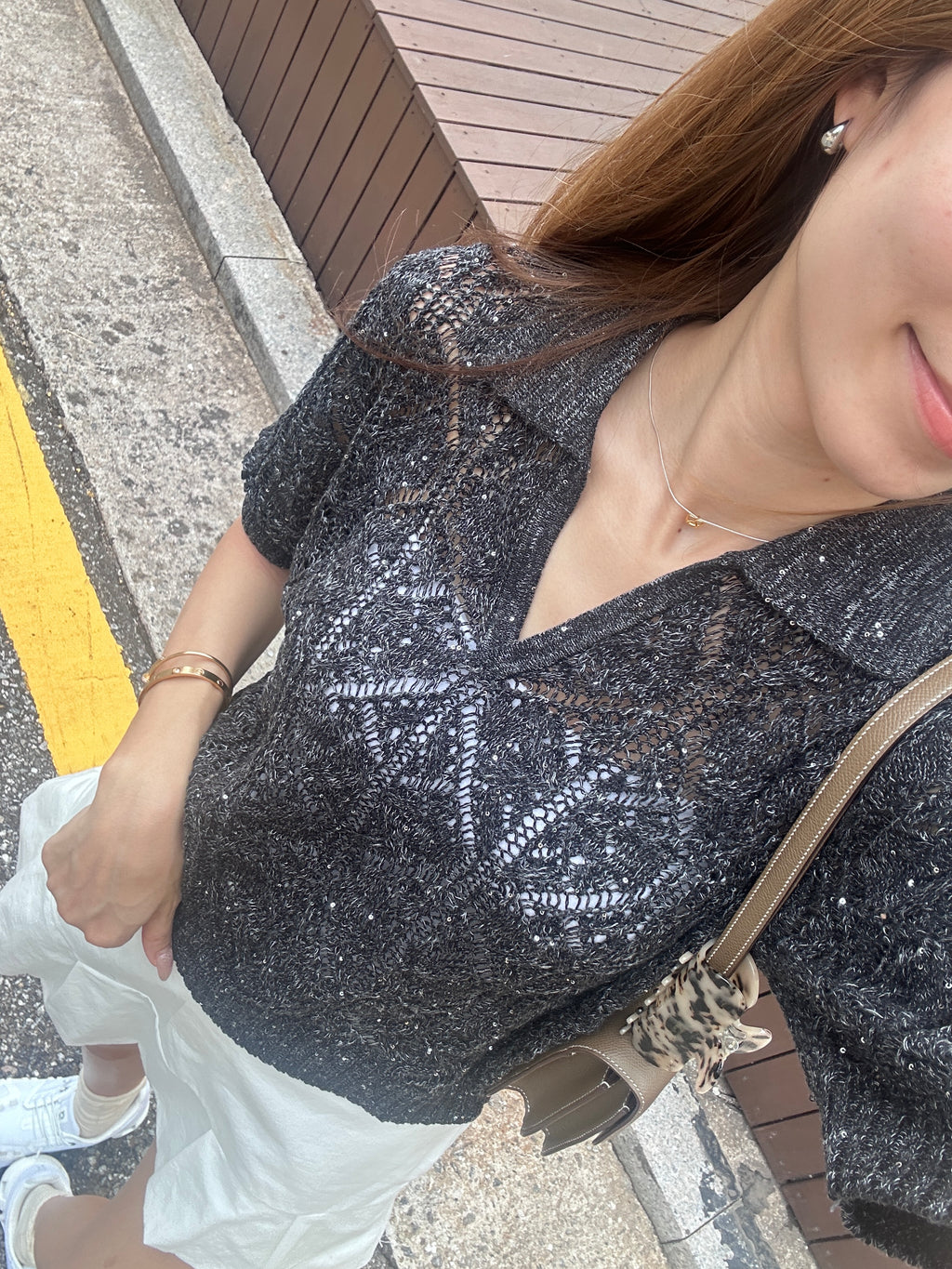 Bling Bling V Knitted T Top