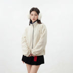 Zipped Up Fluffy Sweatshirt