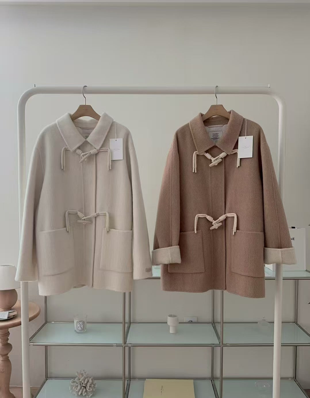 Simple Duffle Collar Jacket