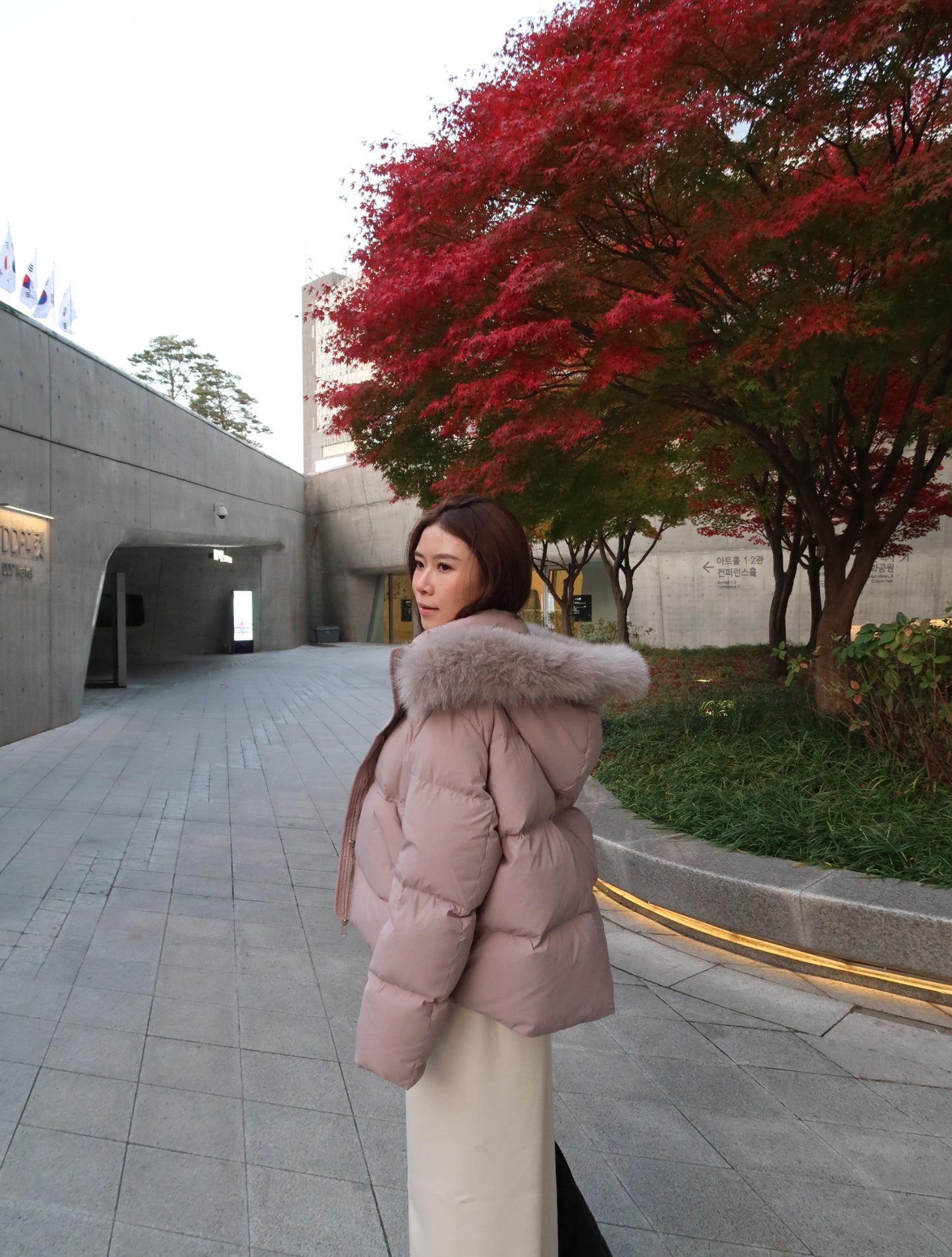 Dusty Pink Down Jacket