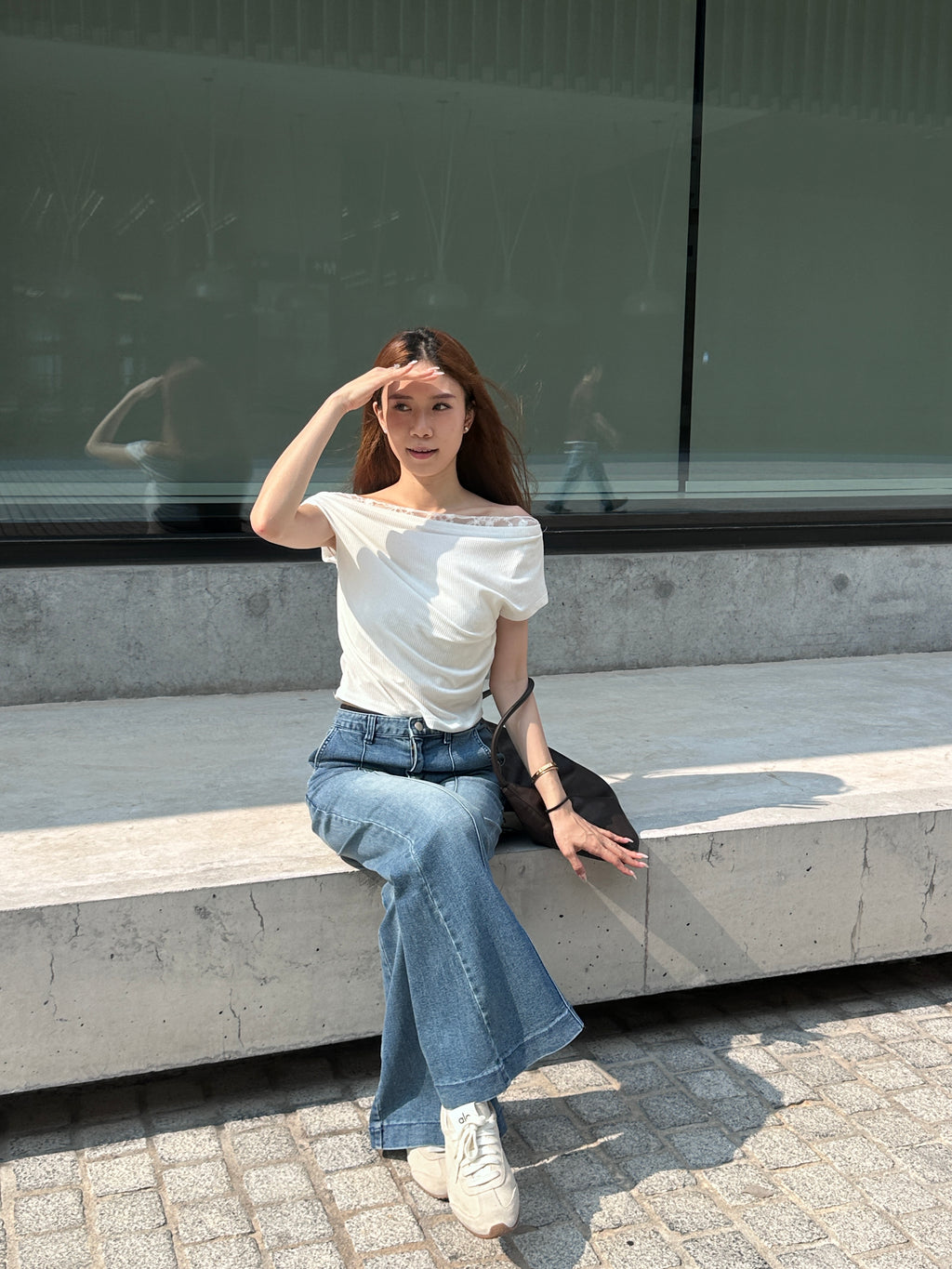 Half Lace Short T Top