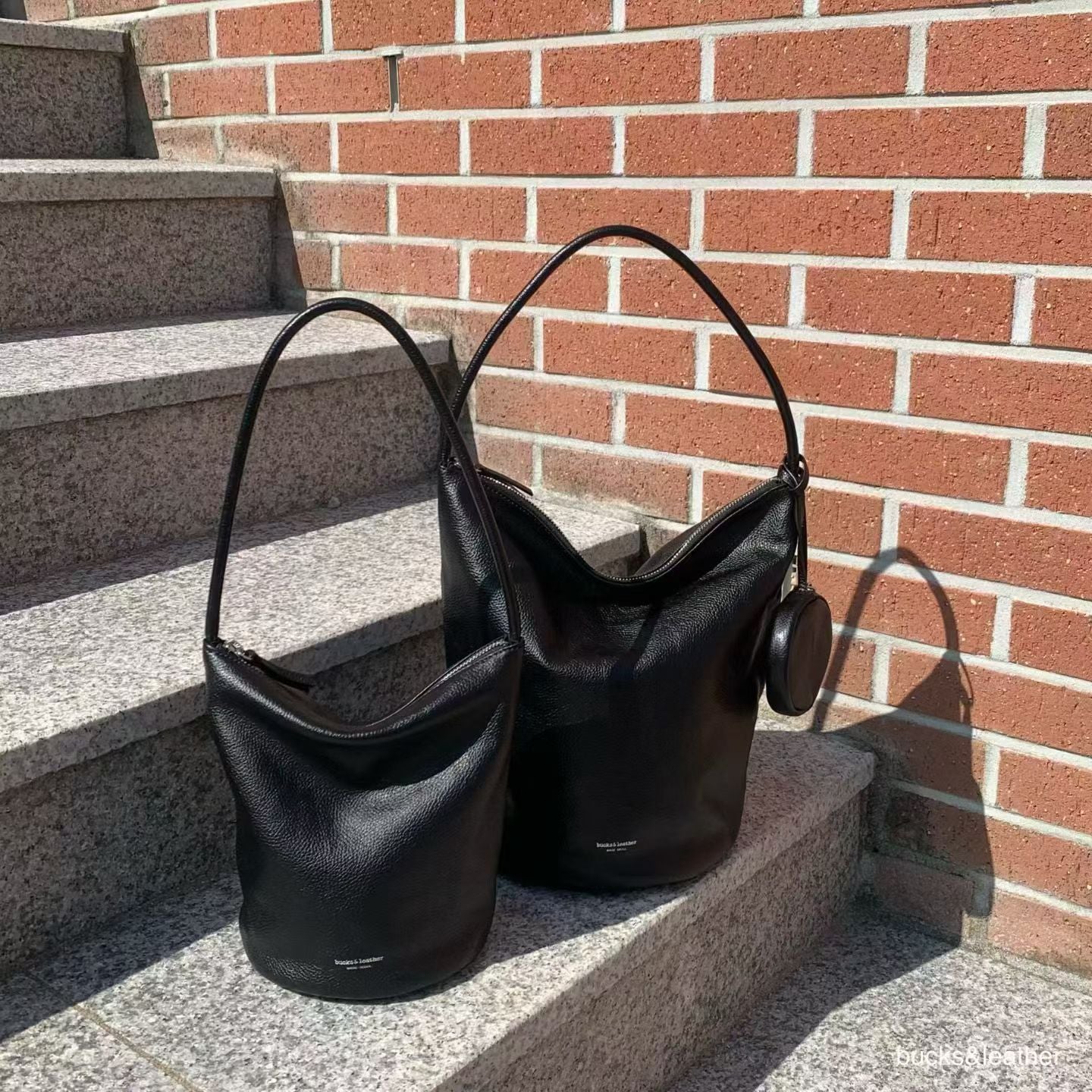 Circle Bucket Bag (with coin bag)