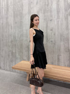 Silky Ruffles Mini Dress