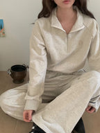 Obe Zipped Cropped Sweater