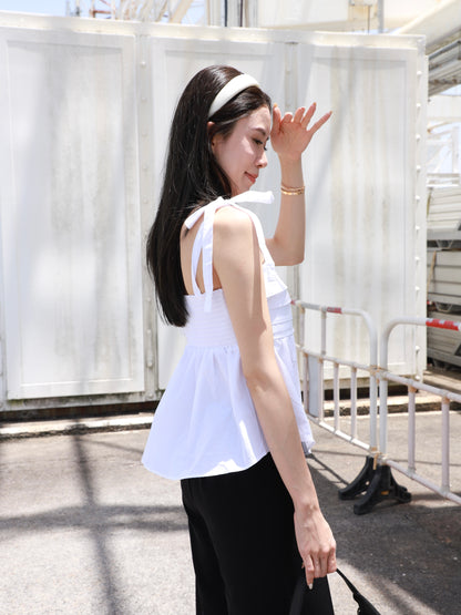 Flowery Shoulder Shirt Top