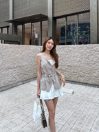 Blazer Like Chiffon Tank Top
