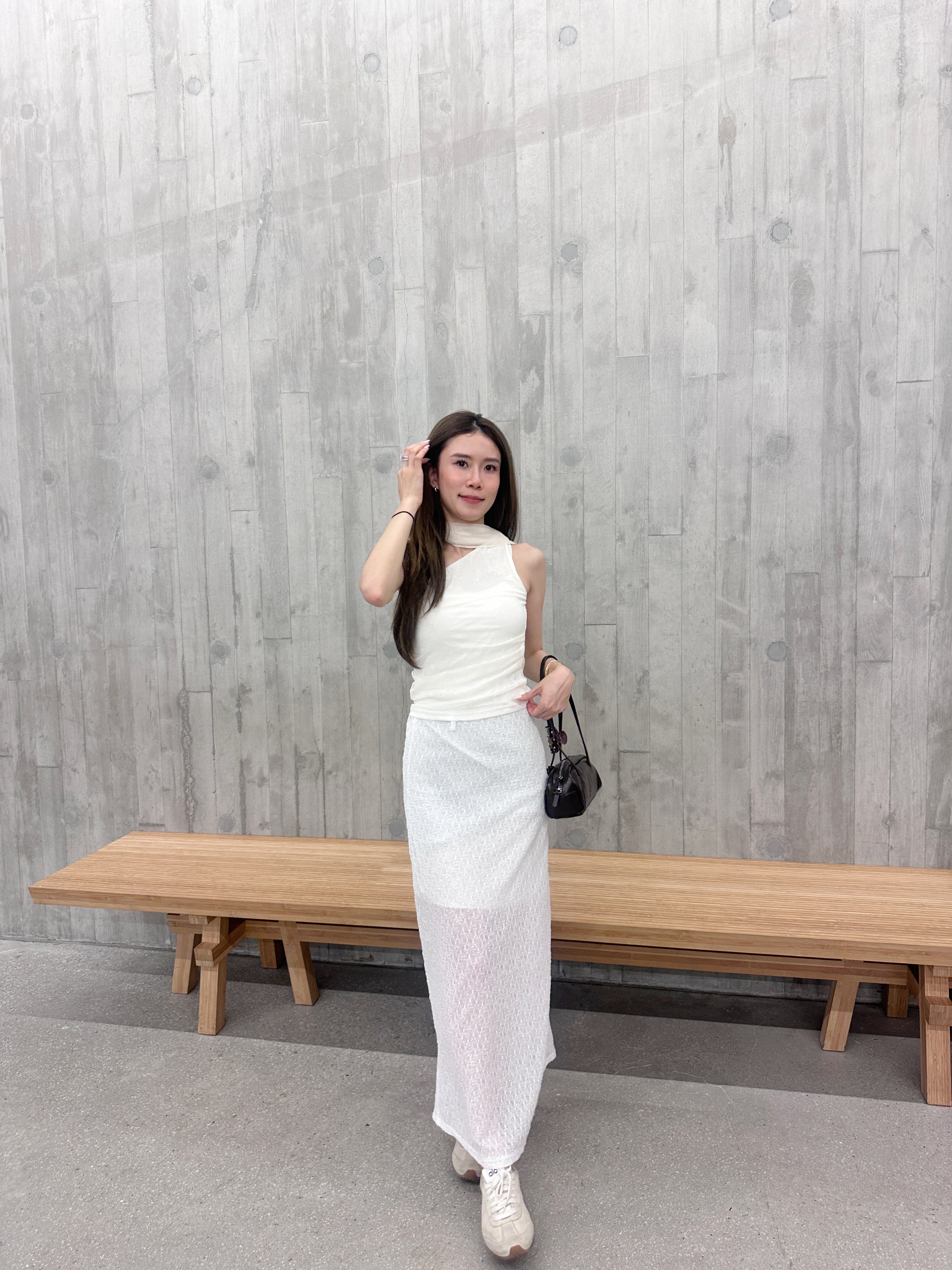 Lace Flexible Maxi Skirt