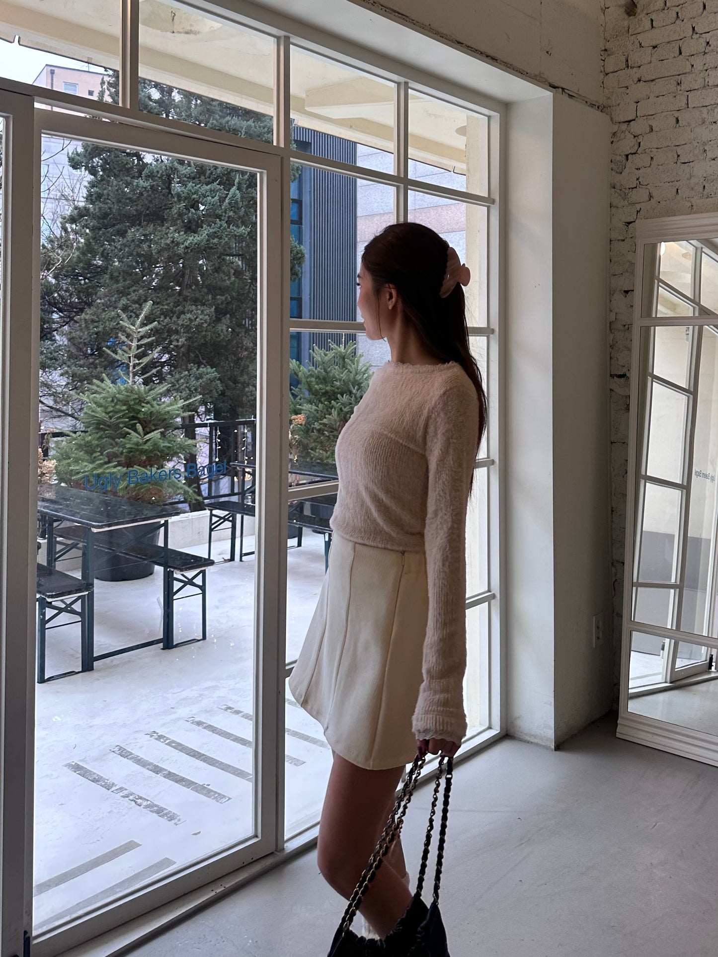 High Fluffy Long Sleeves Top