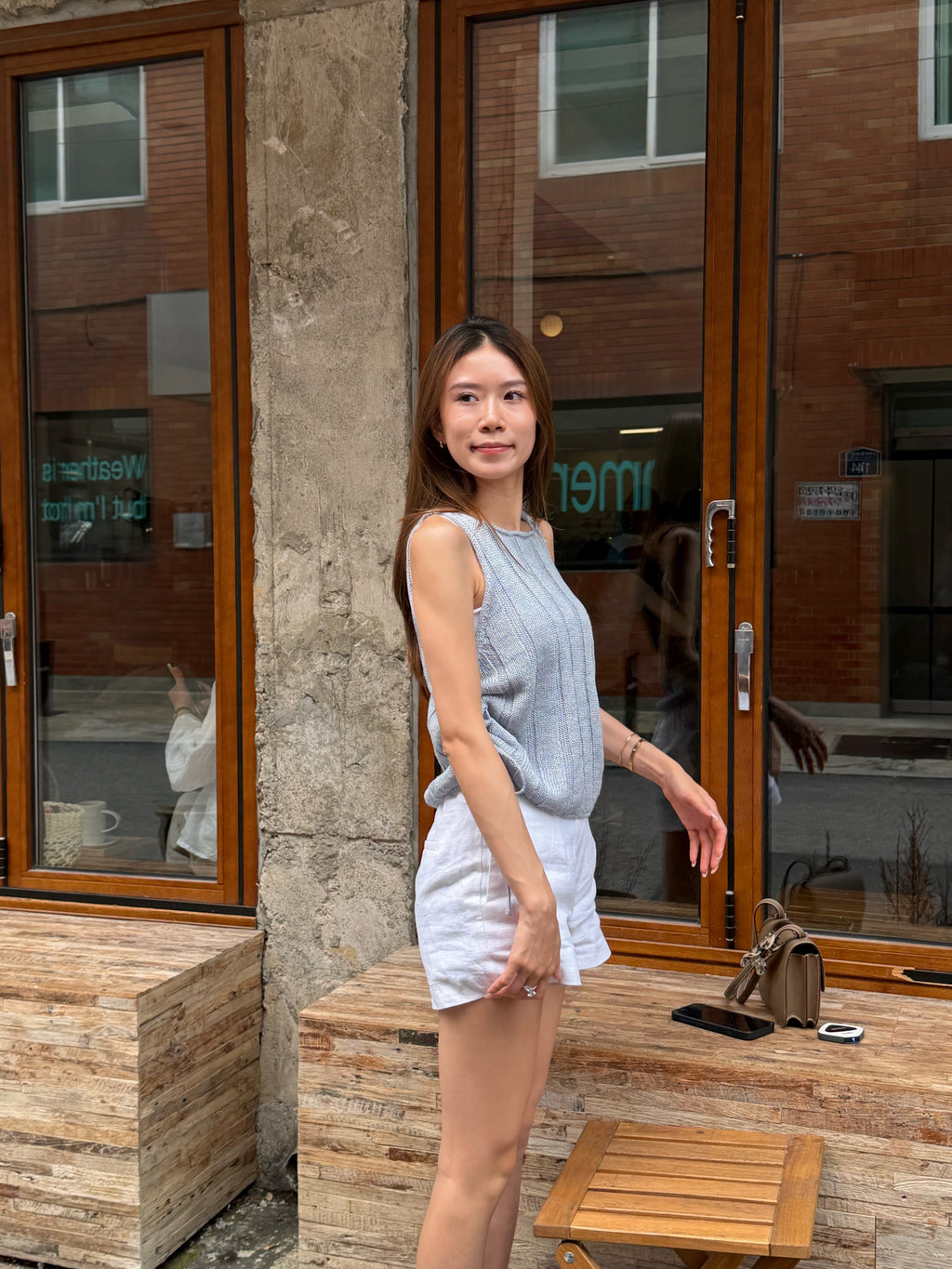 Knitted Tied Both Side Tank