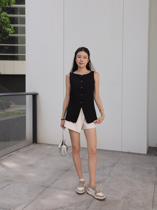 Linen Office French Tank Top