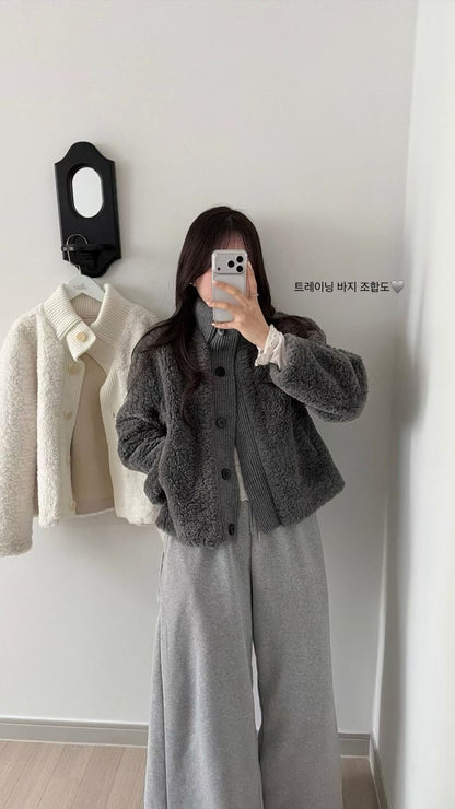 Fluffy Knitted Jacket